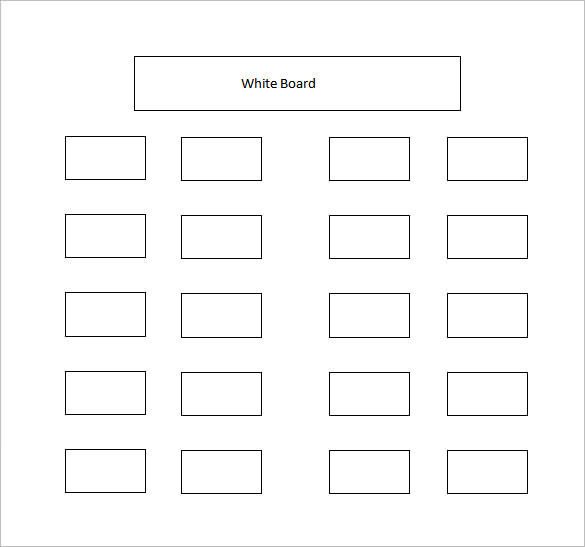 Seating Chart Template Word Classroom Seating Chart Template 10 Examples In Pdf