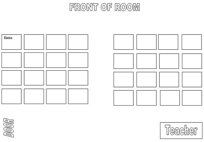 Seating Chart Template Word Puter Lab Seating Chart Template