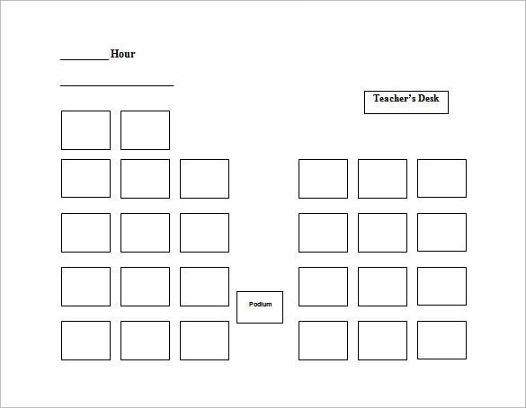 Seating Chart Template Word Seating Chart Template 9 Free Word Excel Pdf format