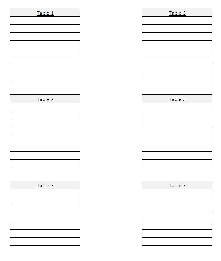 Seating Chart Template Word Wedding Seating Chart Template