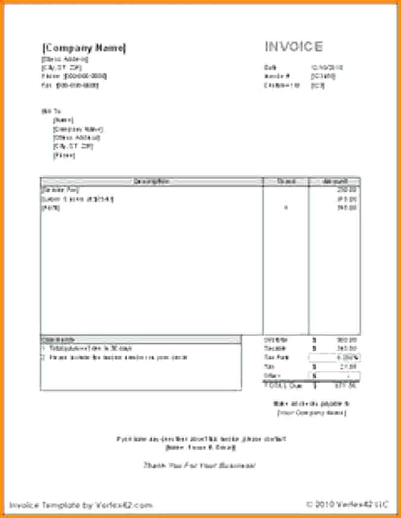 Self Employed Invoice Template 12 Example Of Invoice for Self Employed