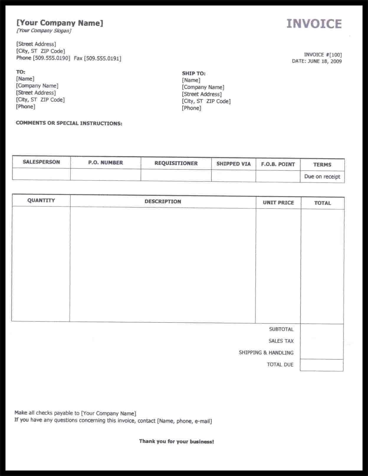 Self Employed Invoice Template Self Employed Invoice Template Excel