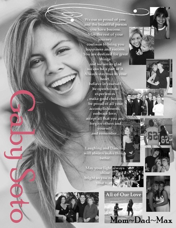 Senior Yearbook Page Template Custom Designed Senior School Yearbook Ad Full Page