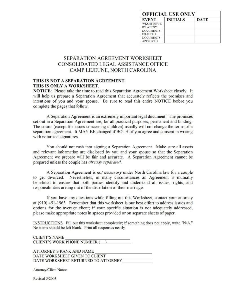 Separation Agreement Template Word Free Microsoft Word Templates Part 3