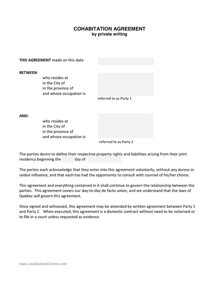 Separation Agreement Template Word Separation Agreement Template In Word and Pdf formats