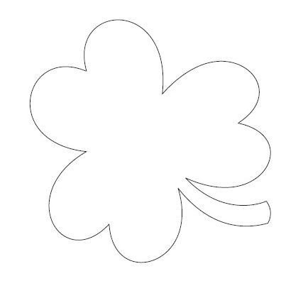 Shamrock Template Free Printable Free Printable Of Large Shamrock to Outline with Glitter