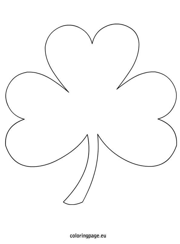 Shamrock Template Free Printable Shamrock Coloring Page Free From Coloringpage Lots Of