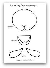 Sheep Ears Template Sheep Face Template Google Search