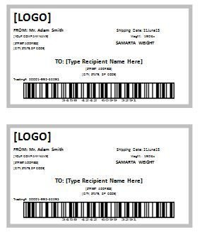 Shipping Label Template Word 10 Shipping Label Templates