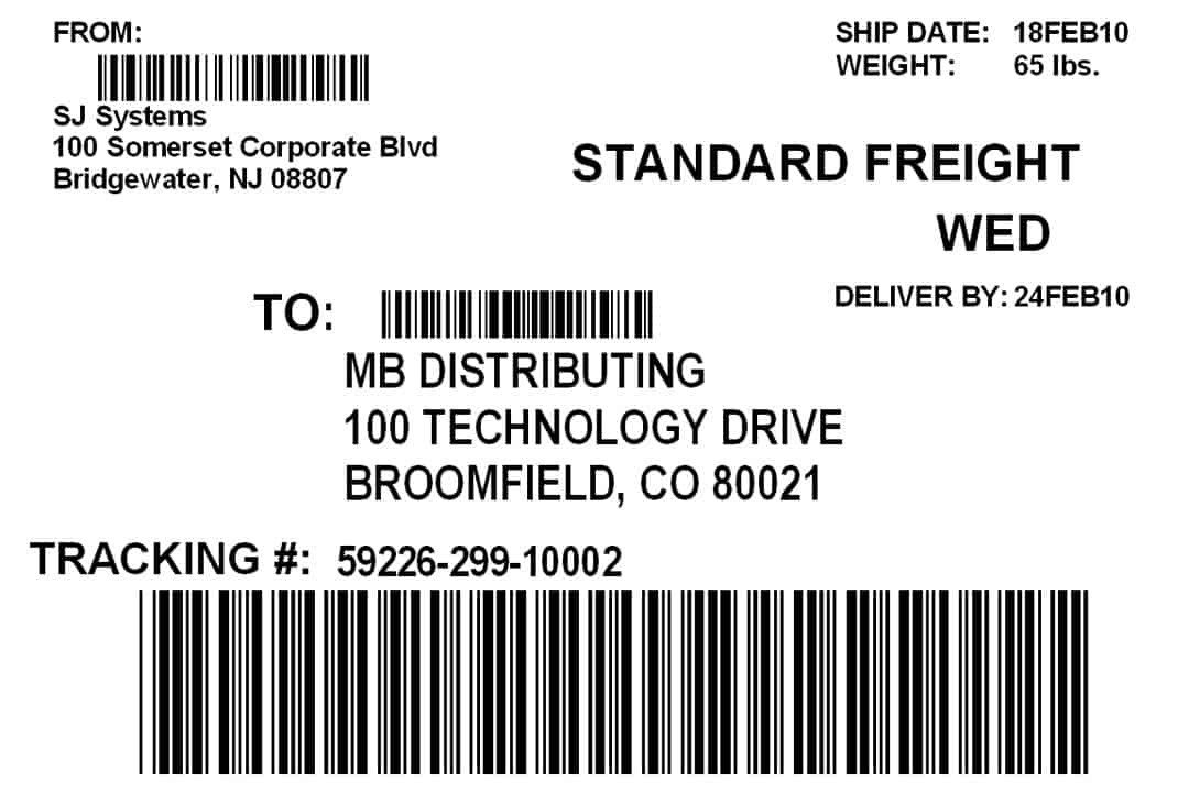 Shipping Label Template Word 7 Shipping Label Template Excel Pdf formats