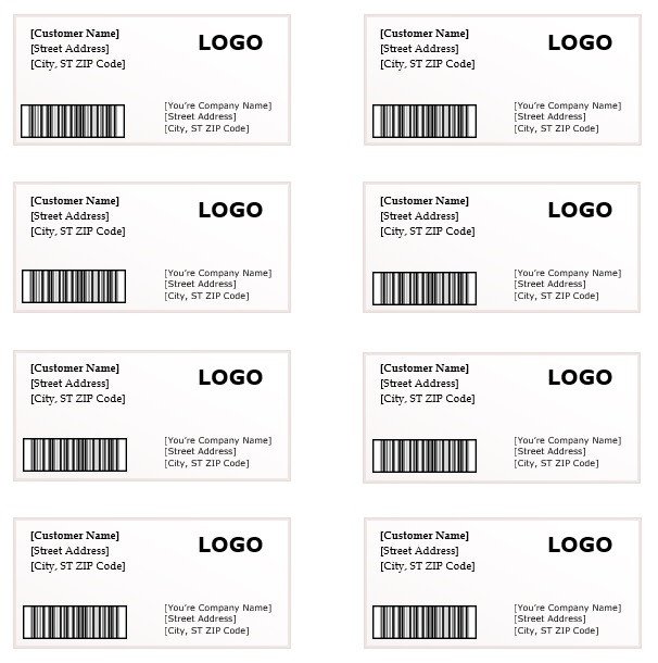 Shipping Label Template Word Shipping Label Template – Microsoft Word Templates