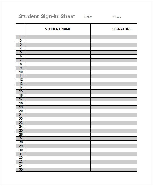 Sign In Sheet Template Doc 34 Sample Sign In Sheet Templates Pdf Word Apple Pages