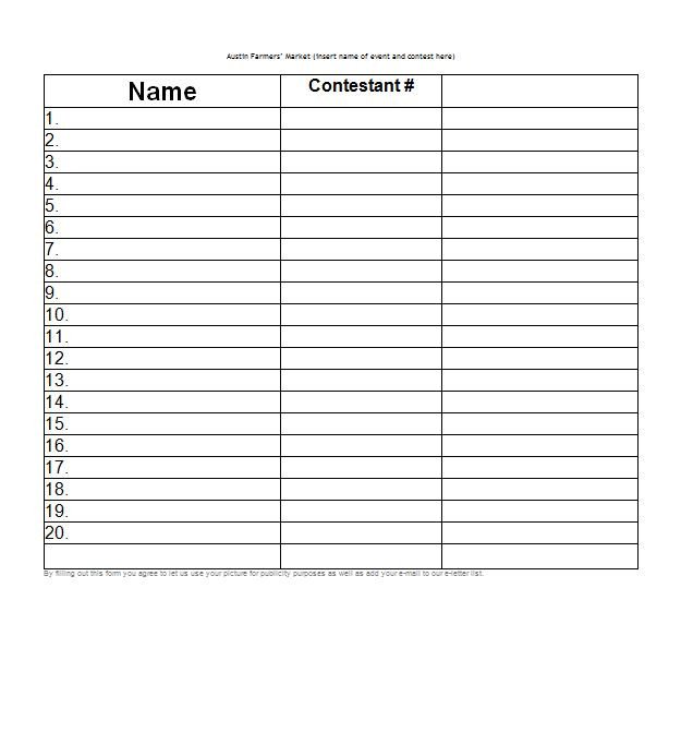 Sign Up Sheet Template Word 40 Sign Up Sheet Sign In Sheet Templates Word & Excel