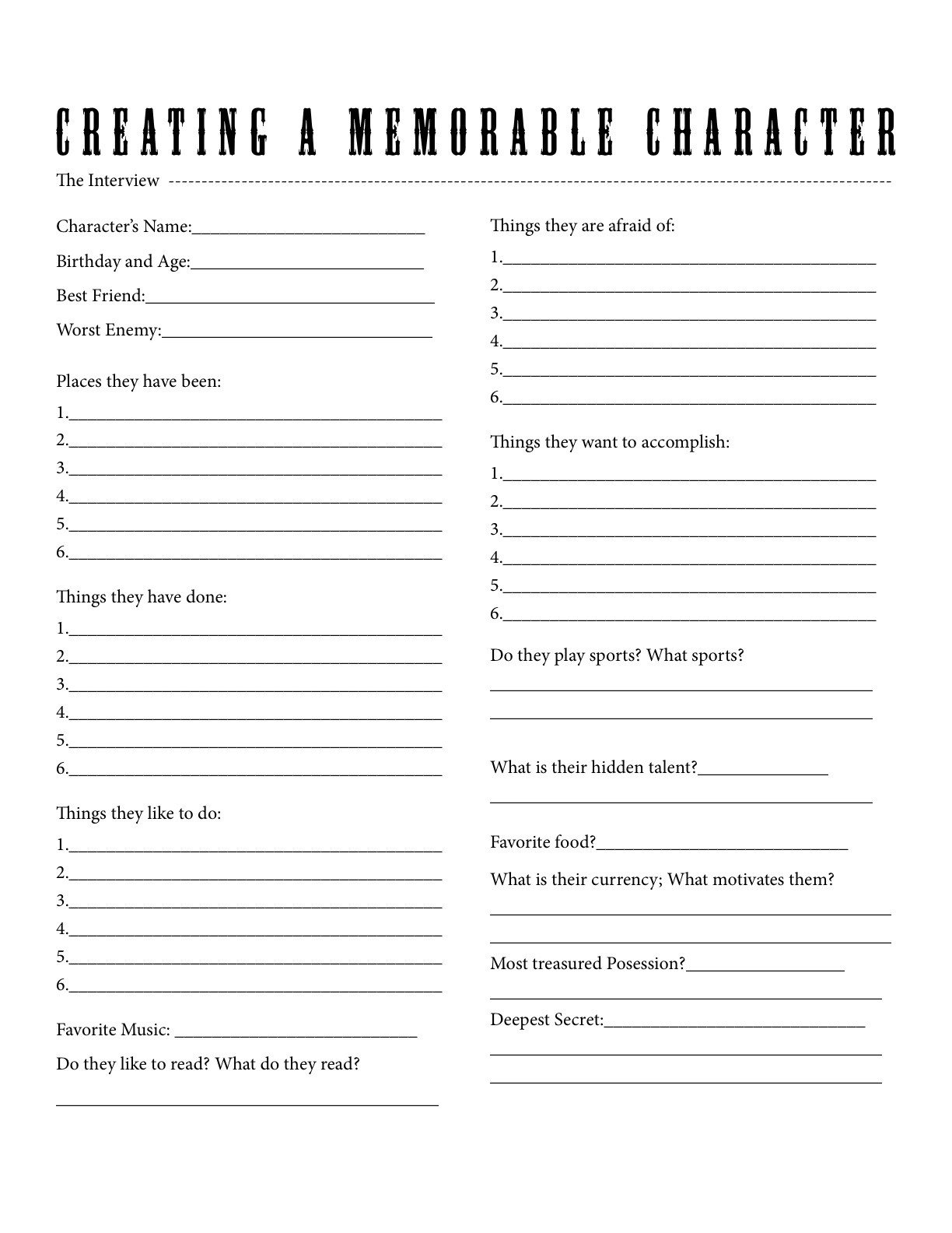 Simple Character Bio Template Best 25 Character Sheet Template Ideas On Pinterest