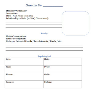 Simple Character Bio Template Character Bio Template Simple Character Bio Template Character Bio Template