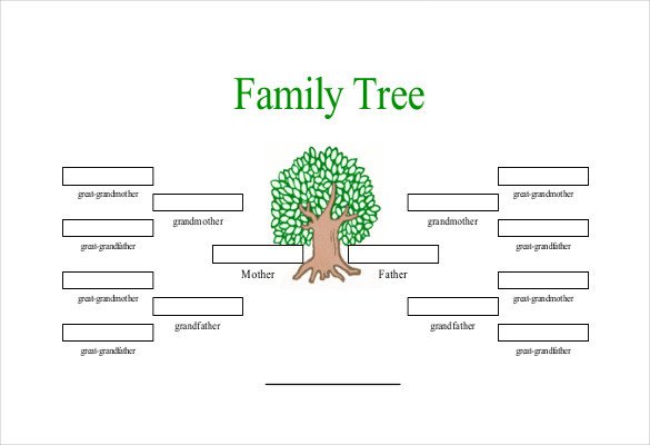 Simple Family Tree Template Simple Family Tree Template 25 Free Word Excel Pdf