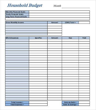 Simple Personal Budget Template Simple Bud Template 9 Free Word Pdf Documents