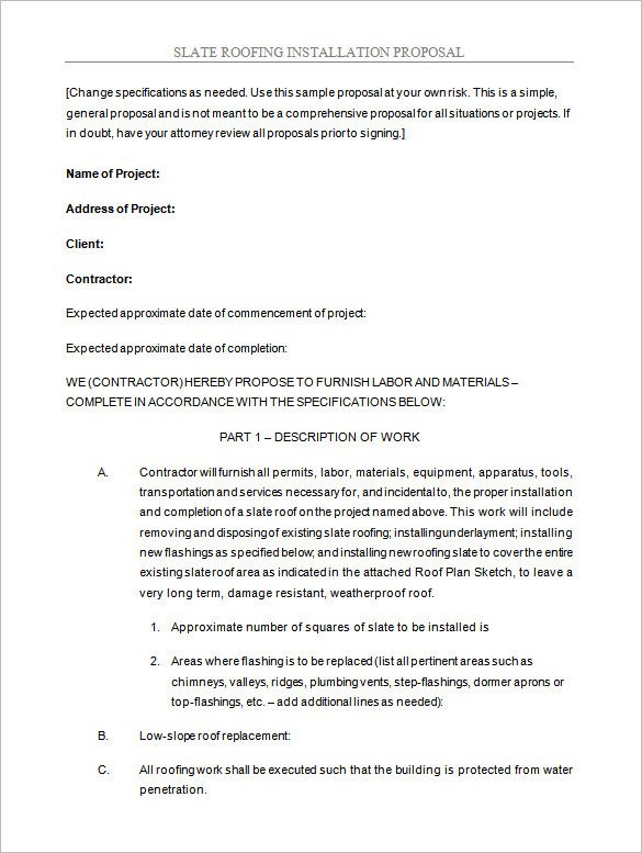 Simple Roofing Contract Template 15 Roofing Contract Templates Word Pdf Google Docs