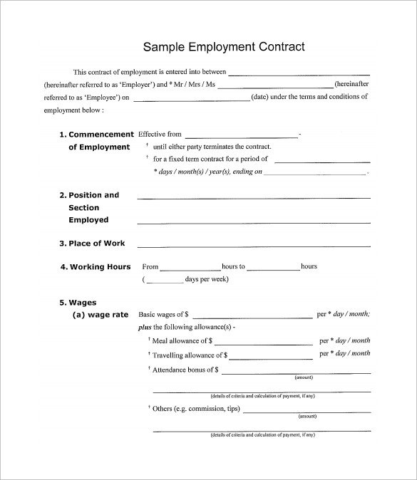 Simple Roofing Contract Template Simple Contract Template 9 Download Free Documents In
