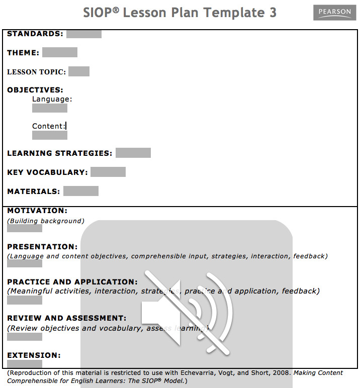 Siop Model Lesson Plan Template Download Siop Lesson Plan Template 1 2