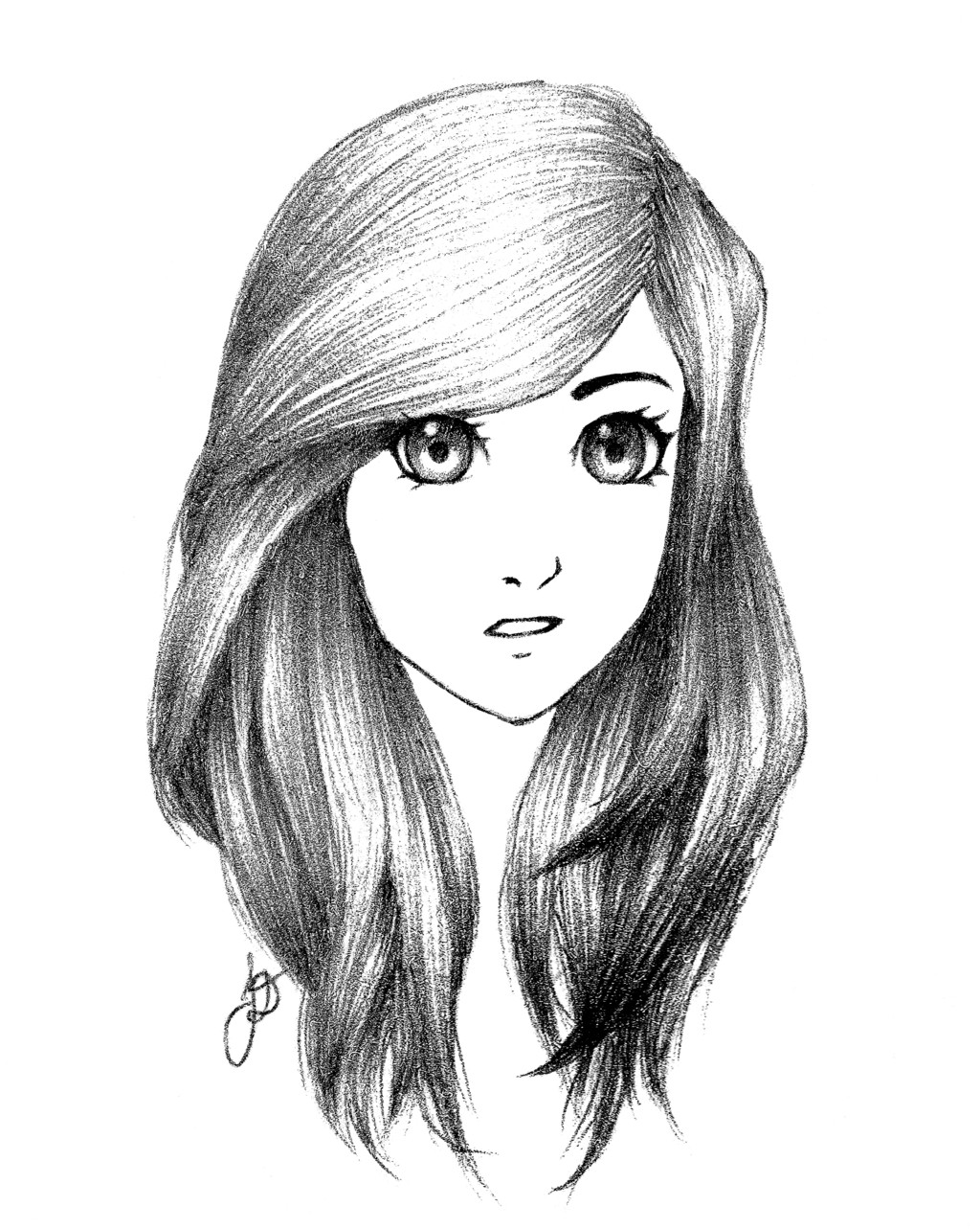 Sketch Of A Girl Girl Sketch by Iamtoolazytomake E On Deviantart