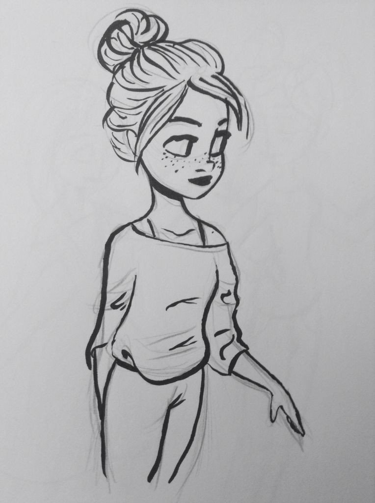 Sketch Of A Girl Girl Sketch by Yenthe Joline Drawing Ideas