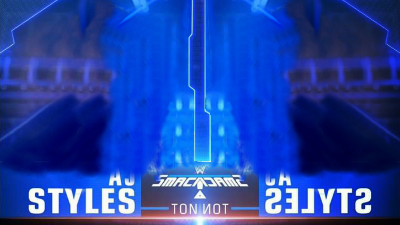 Smackdown Match Card Template Renders Backgrounds Logos