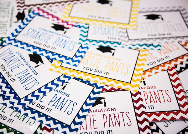 Smartie Pants Printable Template Exclusive Free Graduation Printables Howdoesshe