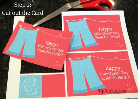Smartie Pants Printable Template Free Printable Valentine Card 3d Smartie Pants – Tip Junkie
