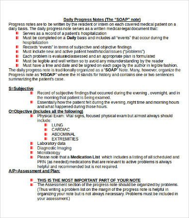 Soap Note Template Pdf soap Note Template 10 Free Word Pdf Documents Download
