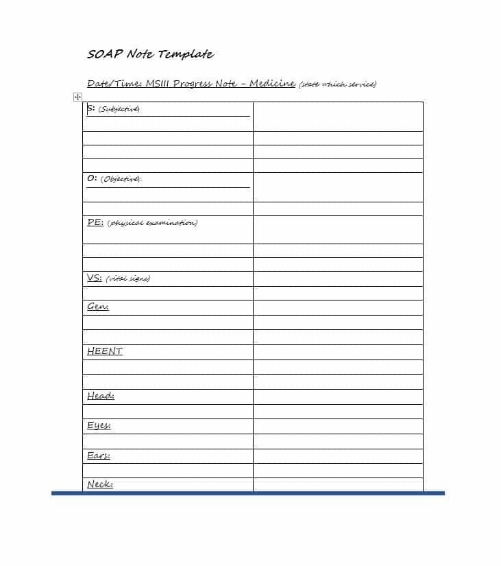 Soap Note Template Word 40 Fantastic soap Note Examples &amp; Templates Template Lab