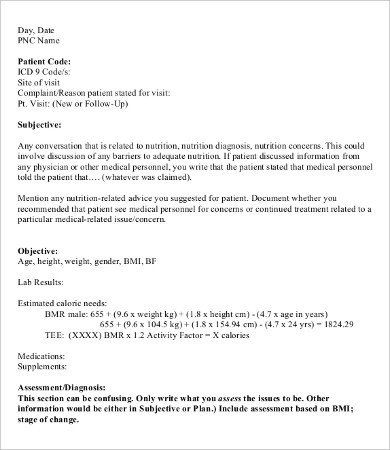 Soap Note Template Word soap Notes Template