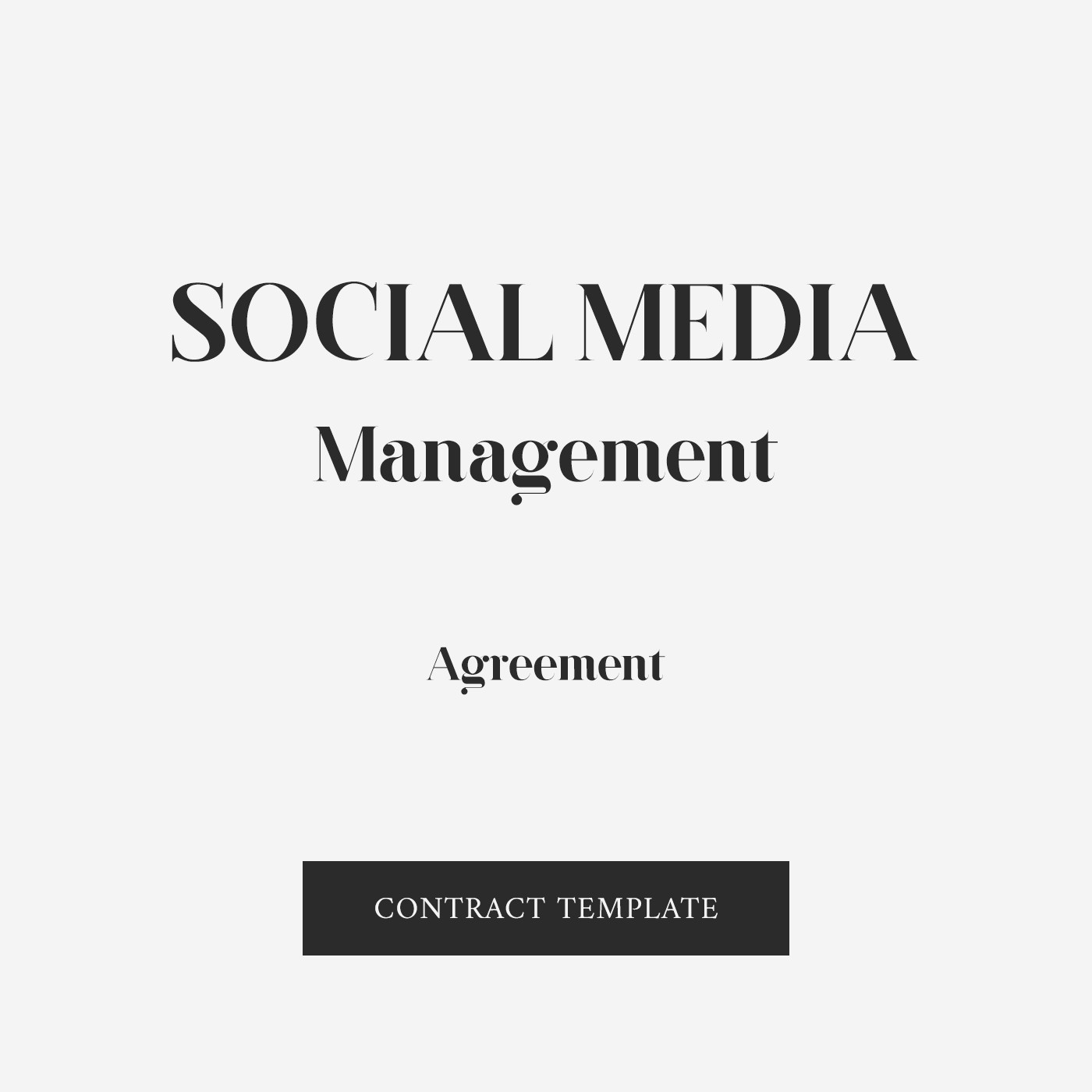 Social Media Management Contract social Media Management Agreement Zara Watson Law