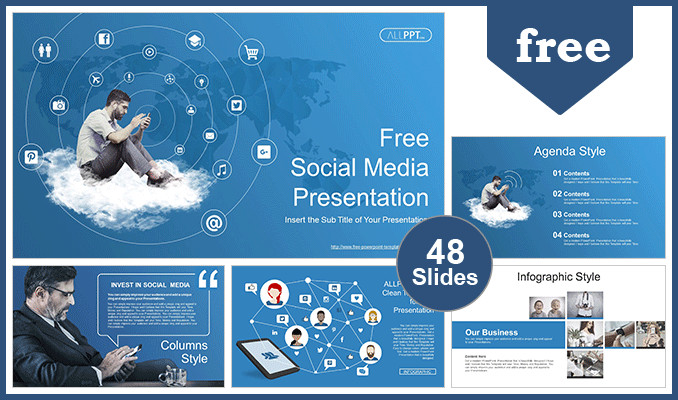 Social Media Ppt Templates social Media Marketing Powerpoint Templates for Free