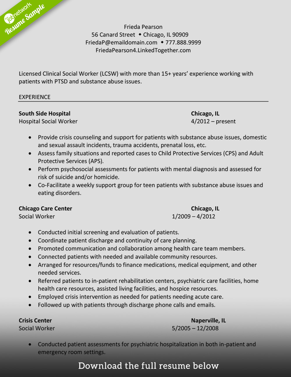 Social Worker Resume Templates How to Write A Perfect social Worker Resume Examples