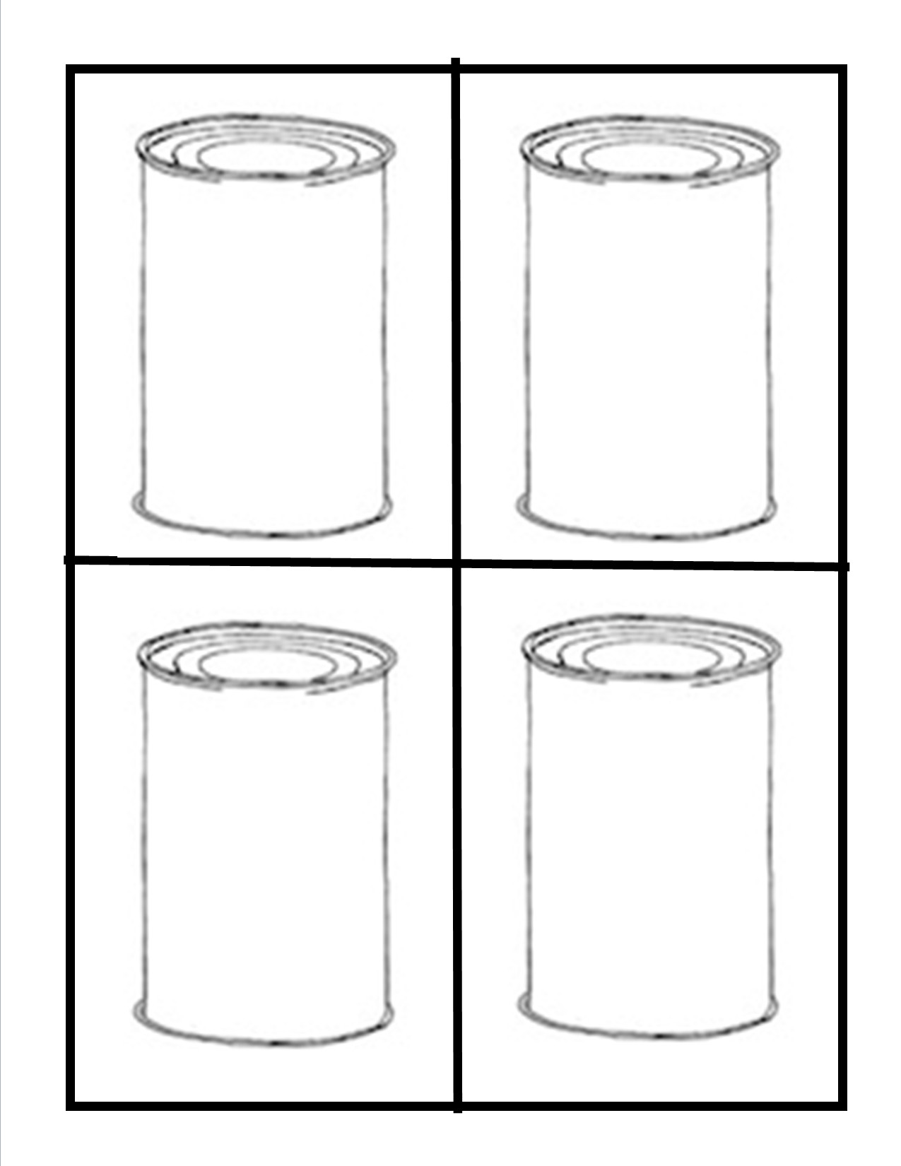 Soda Can Template Printable andy Warhol Project