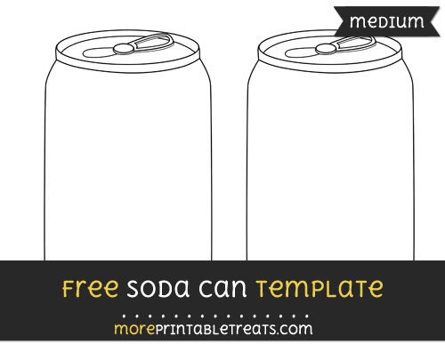 Soda Can Template Printable soda Can Template – Medium