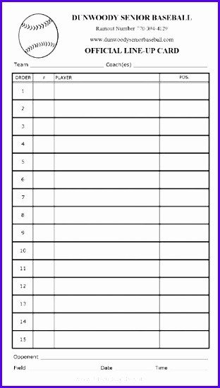 Softball Lineup Template Excel 8 Baseball Lineup Excel Template Exceltemplates