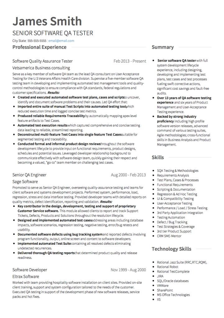 Software Engineering Resume Template software Engineer Cv Examples and Template