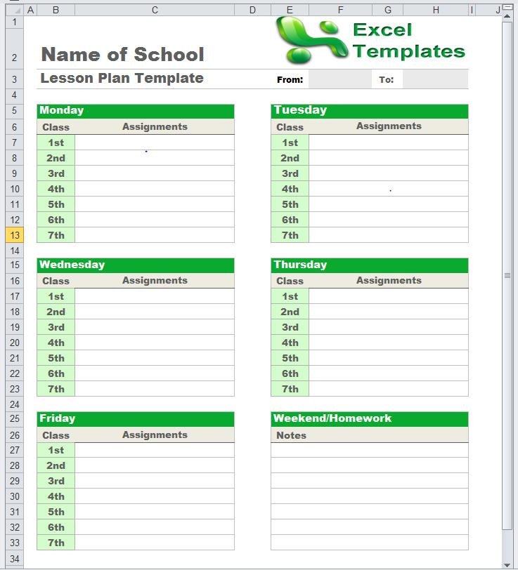 Special Ed Lesson Plan Templates Special Education Lesson Plan Template