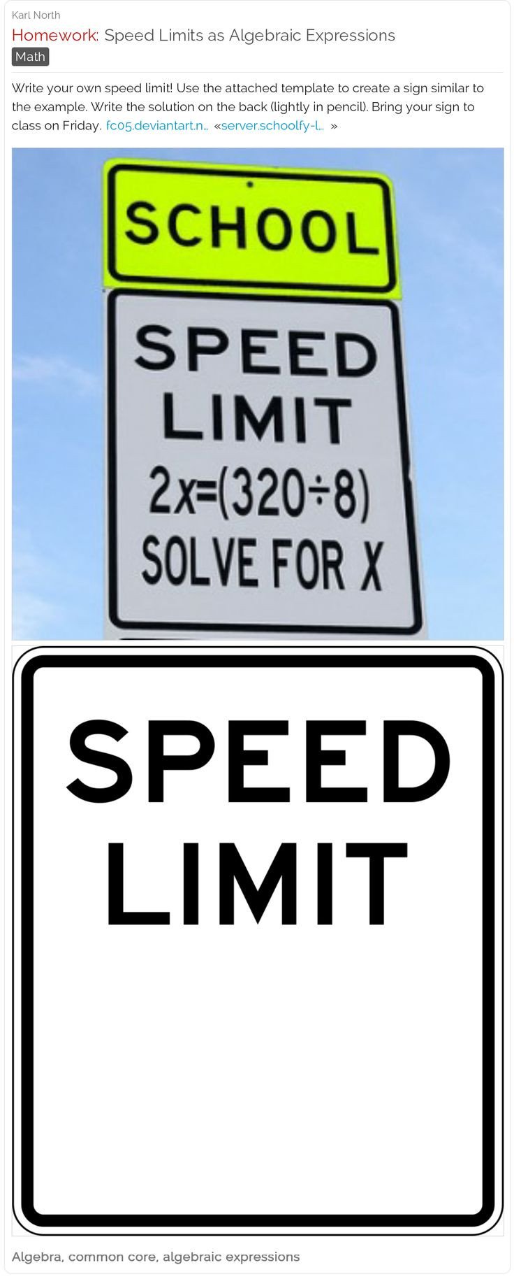 Speed Limit Sign Template 17 Best Images About Math Capsules Via Schoolfy On