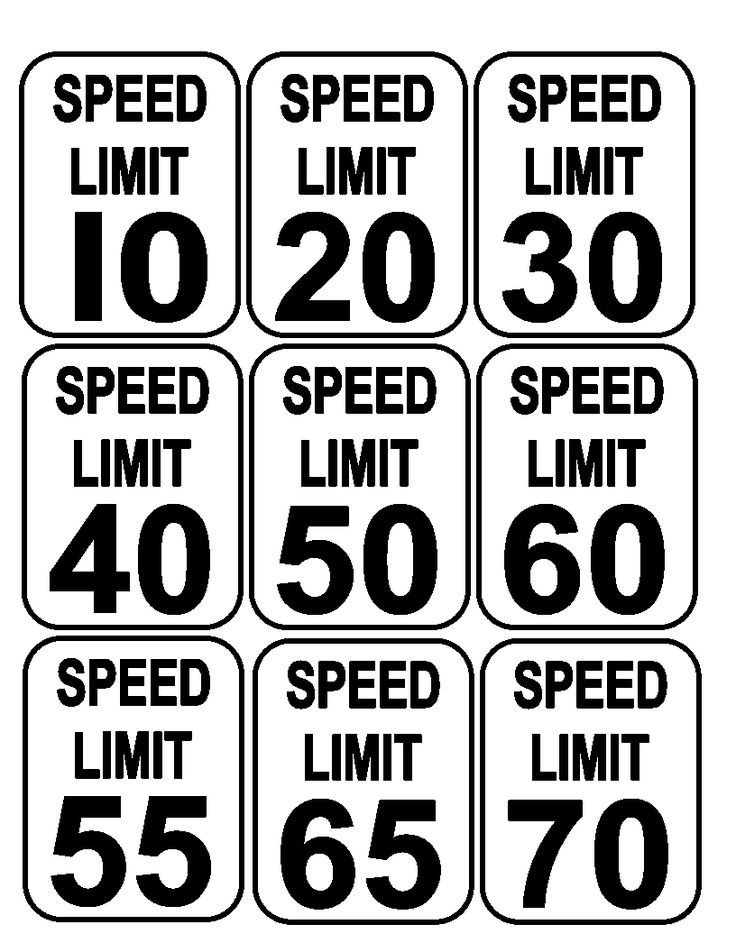 Speed Limit Sign Template 62 Best Printables Images On Pinterest
