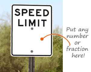 Speed Limit Sign Template Custom Speed Limit Sign Templates