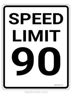 Speed Limit Sign Template Pin by Muse Printables On Printable Signs at Signcastle