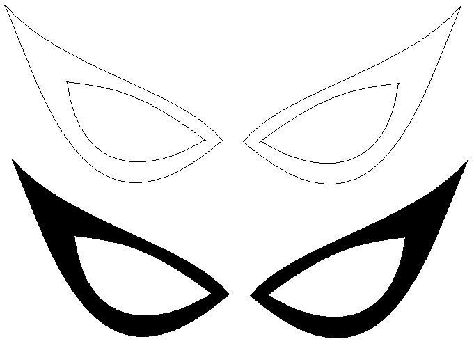 Spiderman Eye Template Progress On Template &amp; A Smidge On Eye Frame Tests