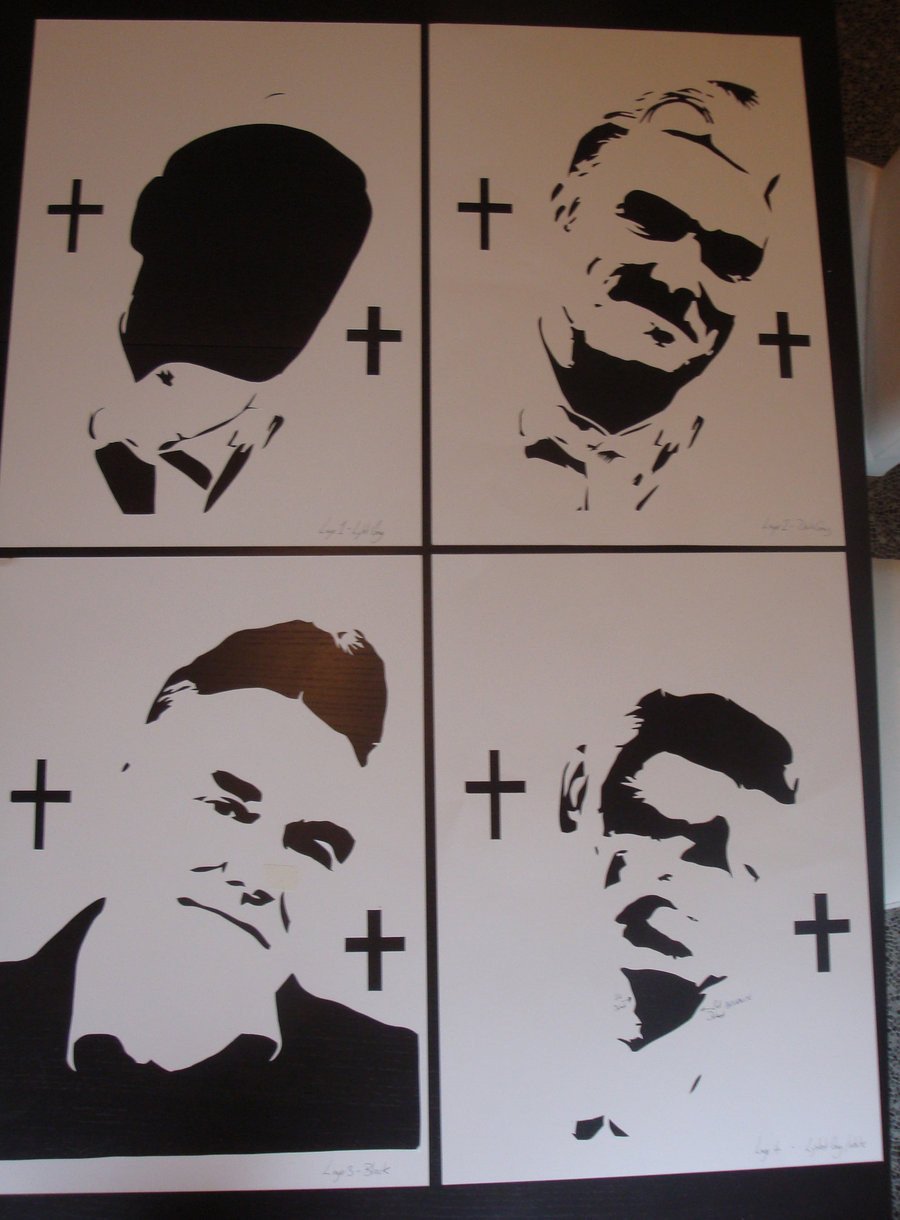 Spray Paint Art Stencils Morrissey Stencils Ready for Spray Paint by Ramart79 On