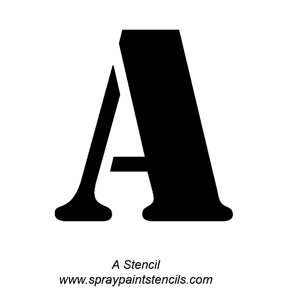Spray Paint Letter Stencils Alphabet Letter Stencils