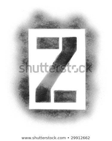 Spray Paint Letter Stencils Stencil Letters In Spray Paint Stock Photo