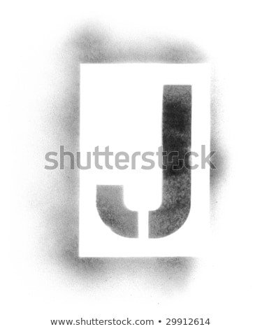Spray Paint Letter Stencils Stencil Letters Stock Royalty Free