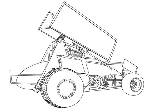 Sprint Car Drawing Backyard Drawing at Getdrawings